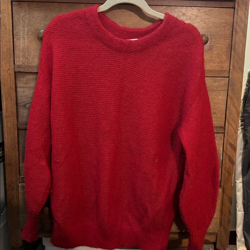 & Other Stories Vibrant Red Knit Top